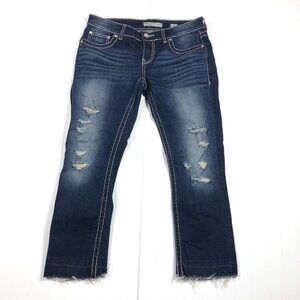 BKE Stella Size 30‎ Dark Wash Distressed Jeans